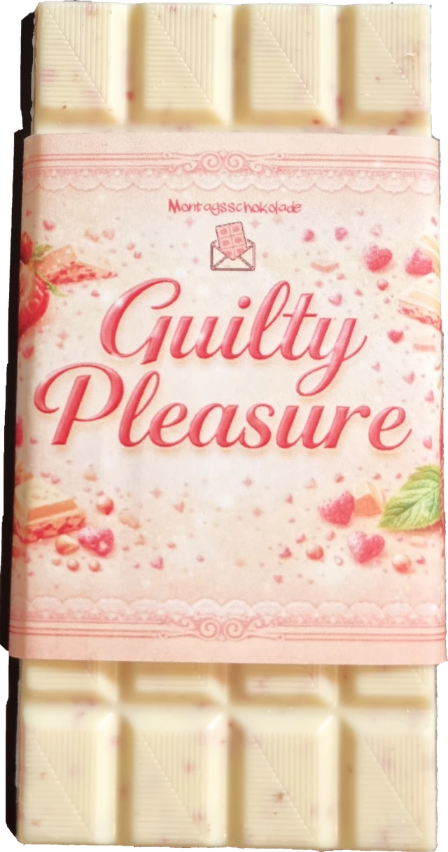 Guilty Pleasure – Weiße Schokolade mit Erdbeercrisp